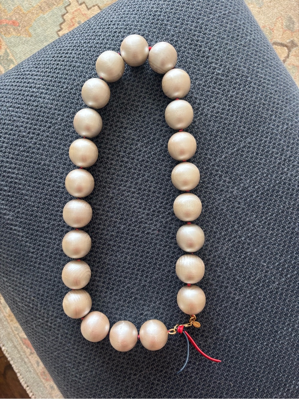 Clare V Oversized Wooden Necklace